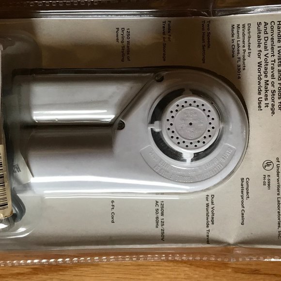 Windmere Travel Hair Dryer Vintage New - Picture 6 of 8